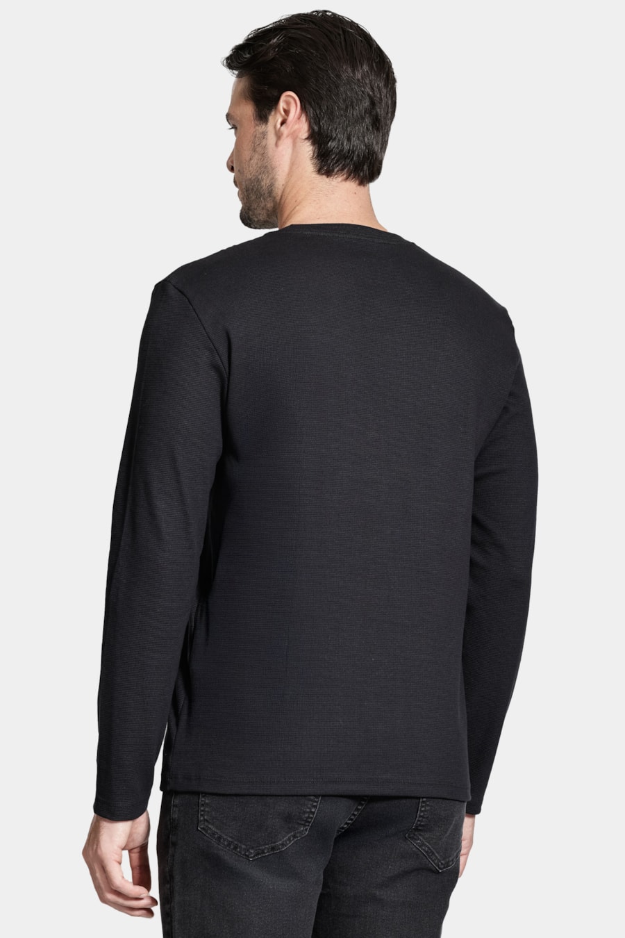 Camiseta Manga Longa Malha Fusion Preta — foto 4 de 5