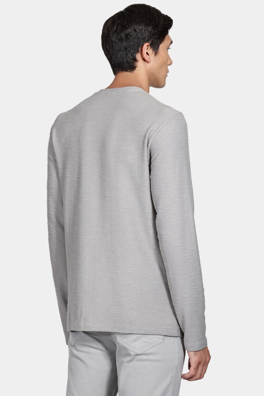 Camiseta Manga Longa Malhão Flame Cinza Prata — foto 4 de 4