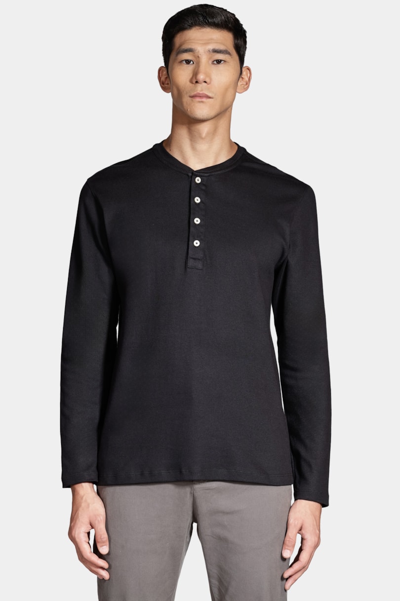 Camiseta Manga Longa Portuguesa Suedine Preto