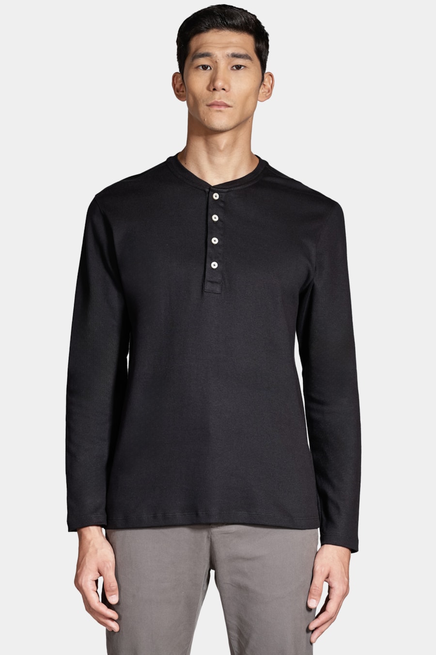 Camiseta Manga Longa Portuguesa Suedine Preto — foto 1 de 4