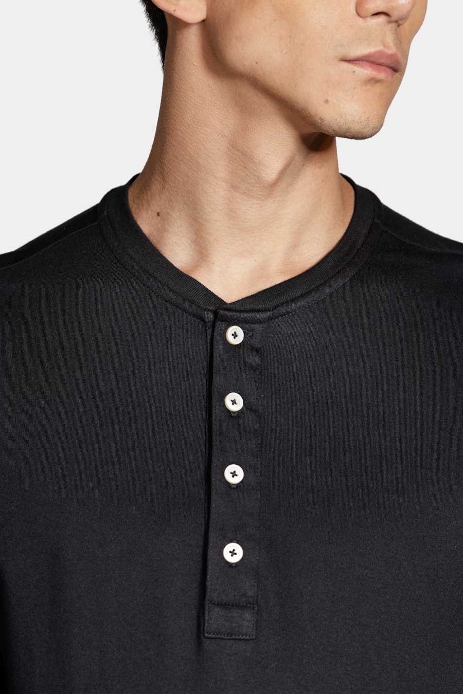Camiseta Manga Longa Portuguesa Suedine Preto — foto 3 de 4