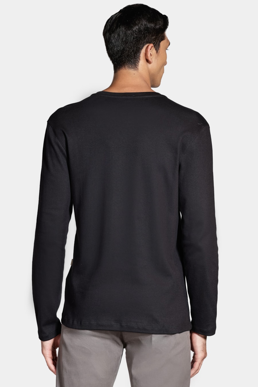 Camiseta Manga Longa Portuguesa Suedine Preto — foto 4 de 4