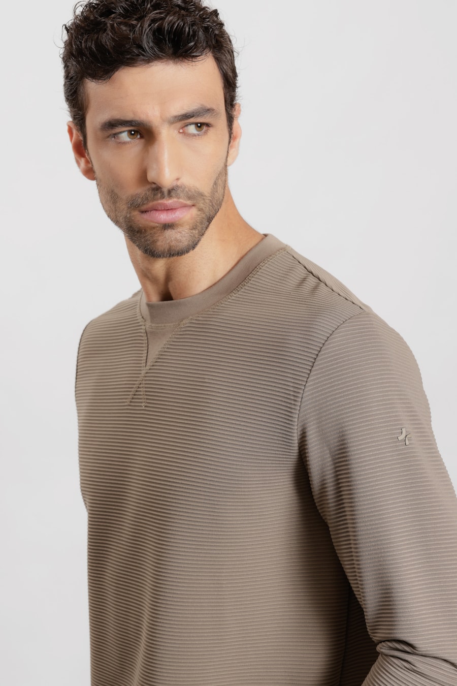 Camiseta Manga Longa Stripes Fendi — foto 3 de 6