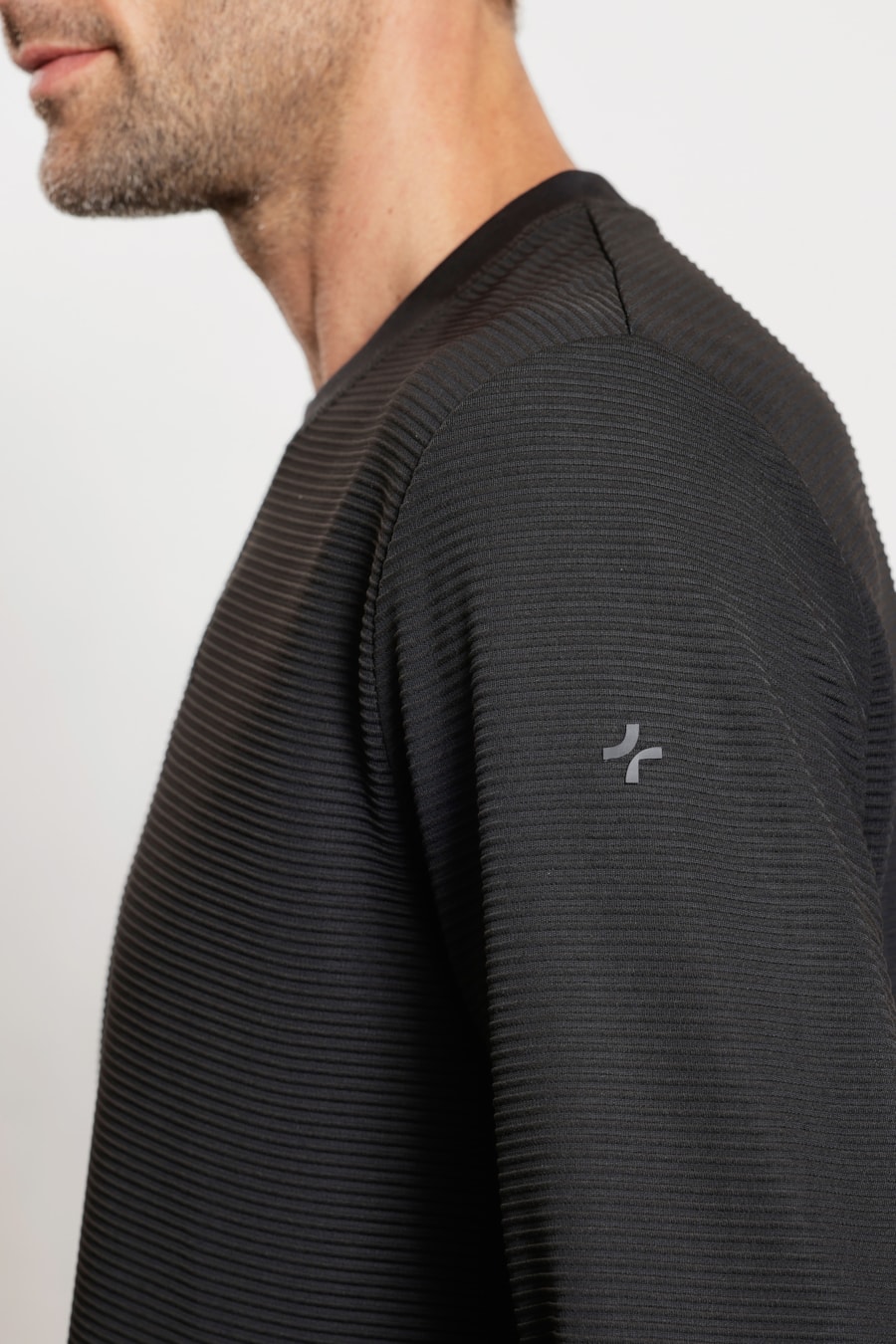 Camiseta Manga Longa Stripes Preto — foto 4 de 7