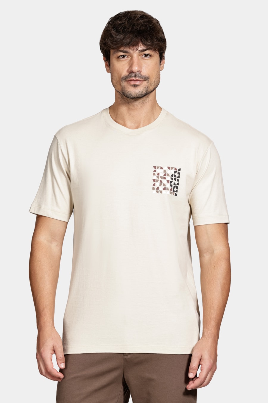 Camiseta Mc Estampa Cafe Abstrato Linho 116 — foto 1 de 5