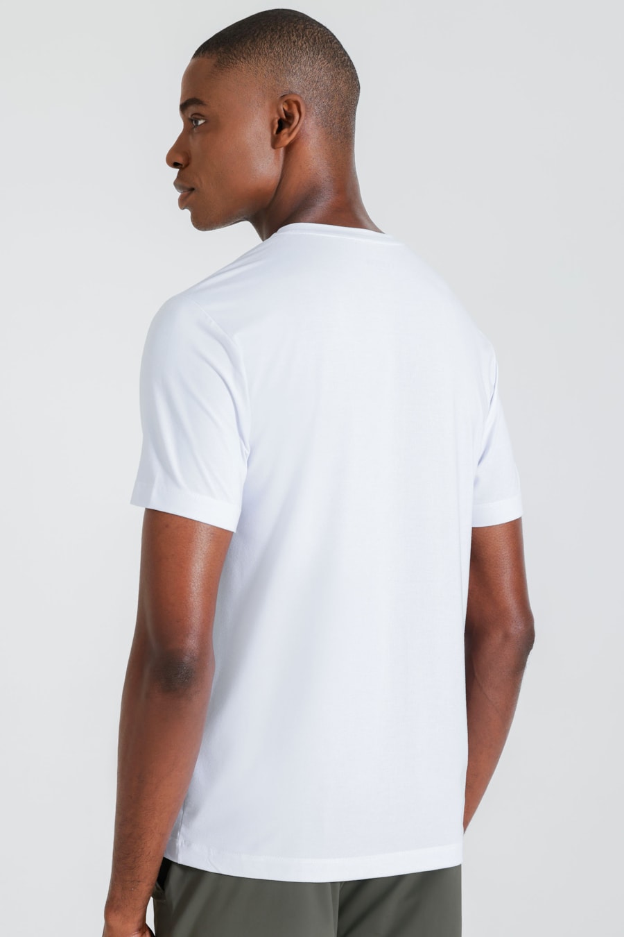 Camiseta Modal Fishbone Branco — foto 4 de 5
