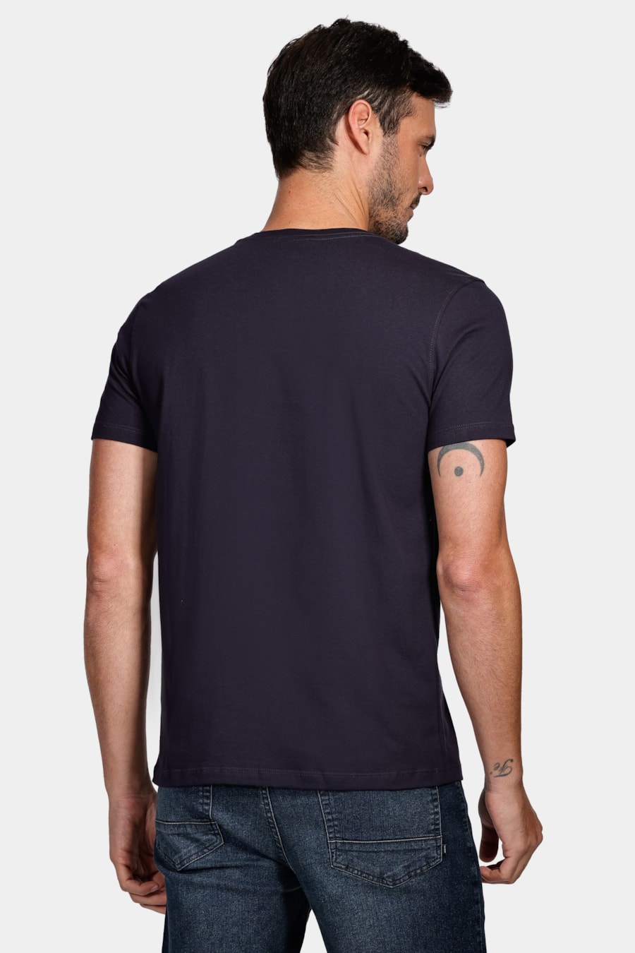 Camiseta Oceano Barcode Fotografia Marinho — foto 4 de 4