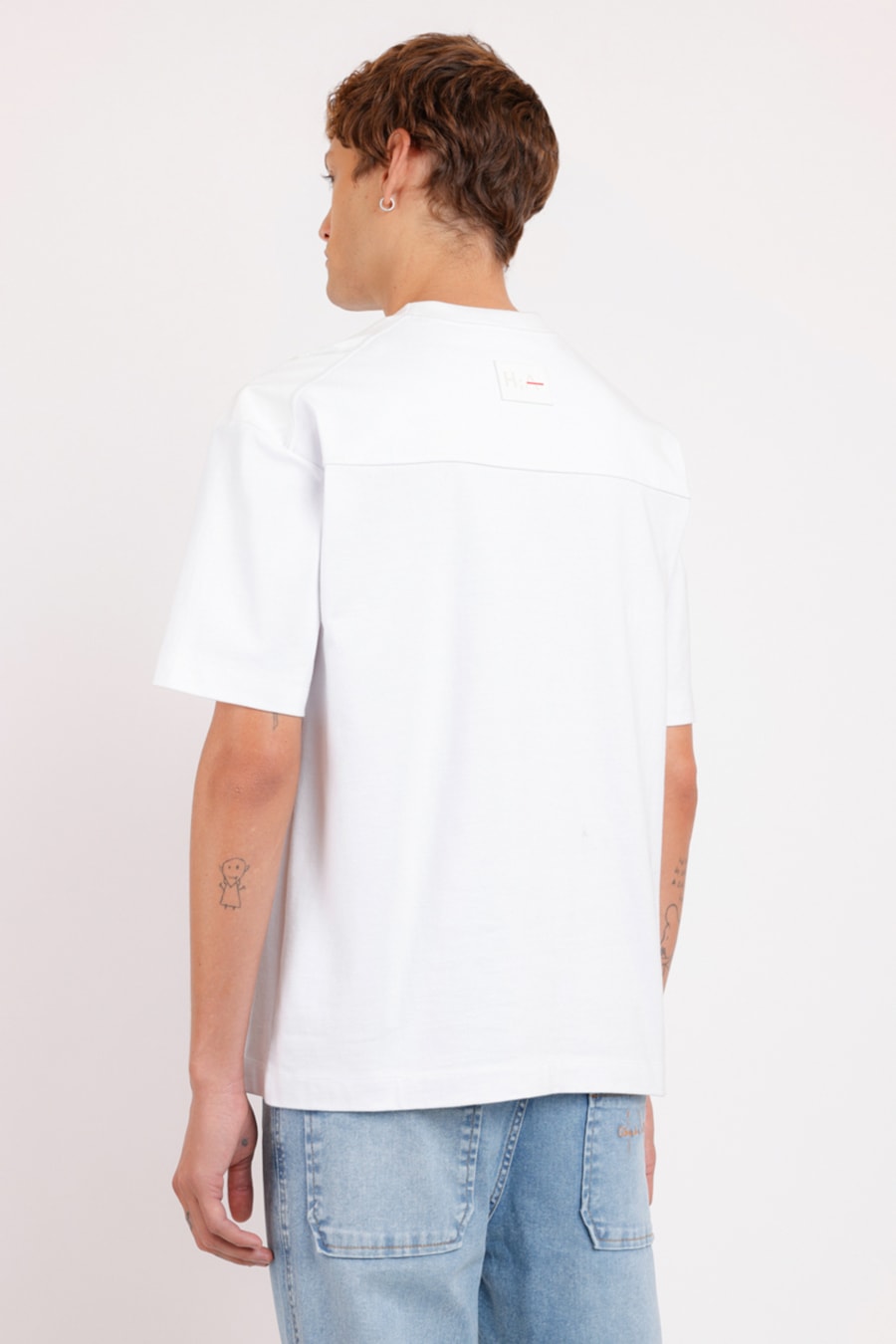 Camiseta Over Caveira Estourada Branco — foto 3 de 3