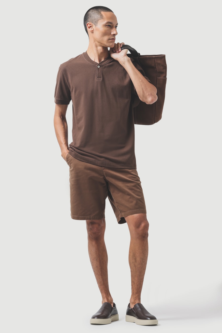 Camiseta Piquet Gola Portuguesa Cacau 118 — foto 4 de 5