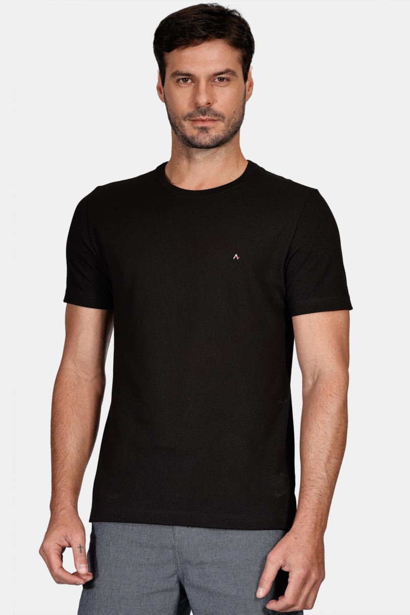 Camiseta Piquet Peruano Preto