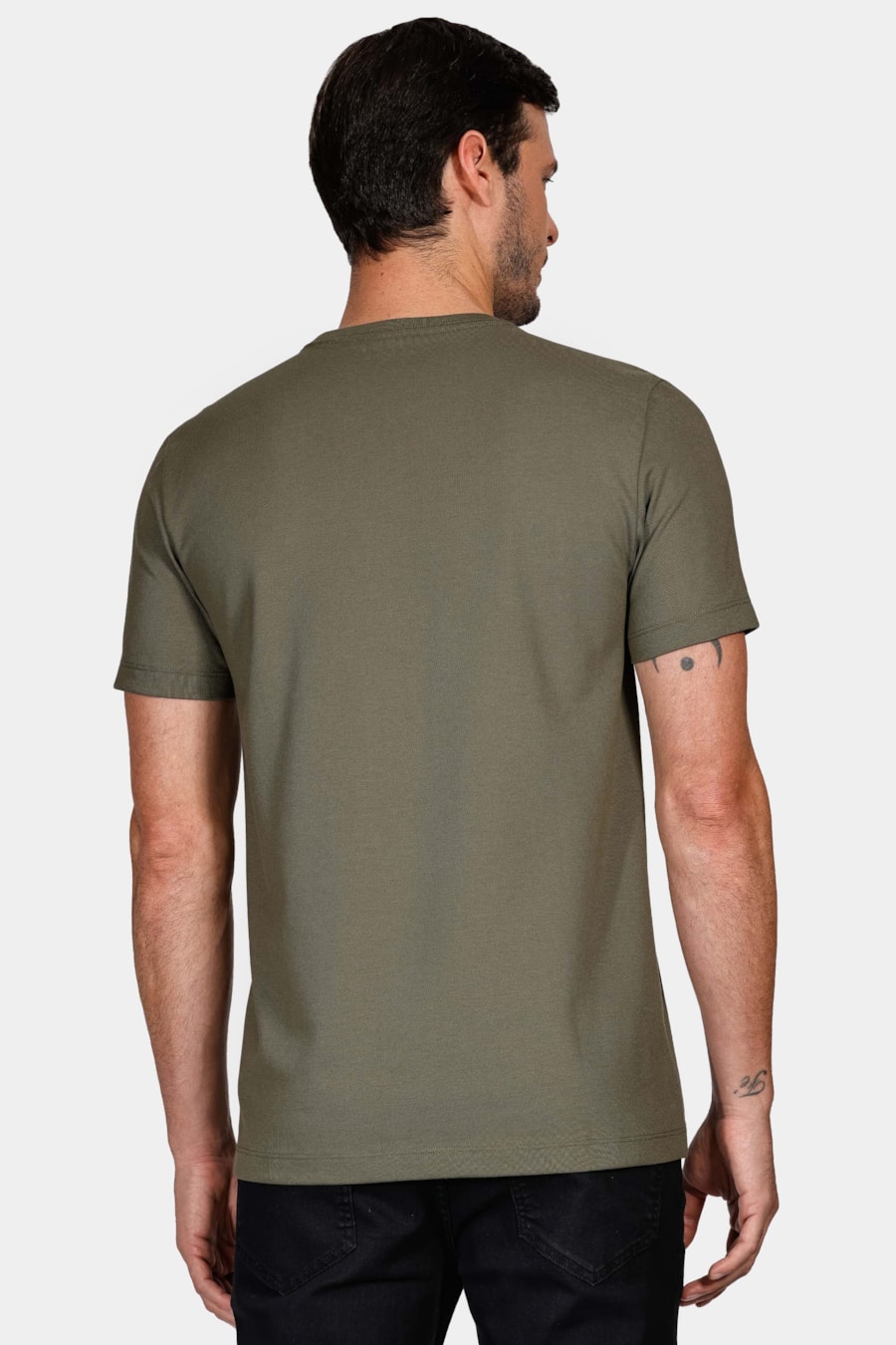 Camiseta Piquet Peruano Verde Militar — foto 4 de 4