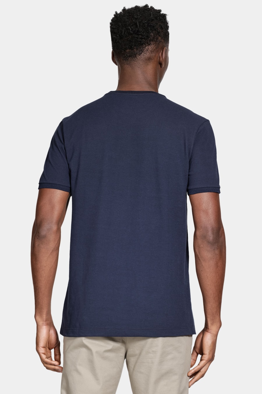 Camiseta Regular Manga Curta Marinho — foto 4 de 5