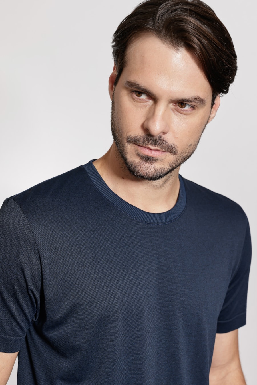 Camiseta Seamless Jacquard Marinho — foto 3 de 5