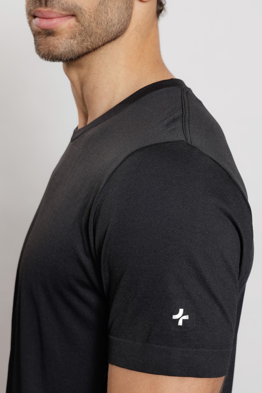 Camiseta Seamless Jacquard Preto — foto 3 de 5
