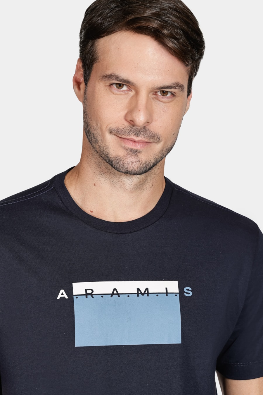 Camiseta Silk Quadrado Marinho — foto 3 de 5