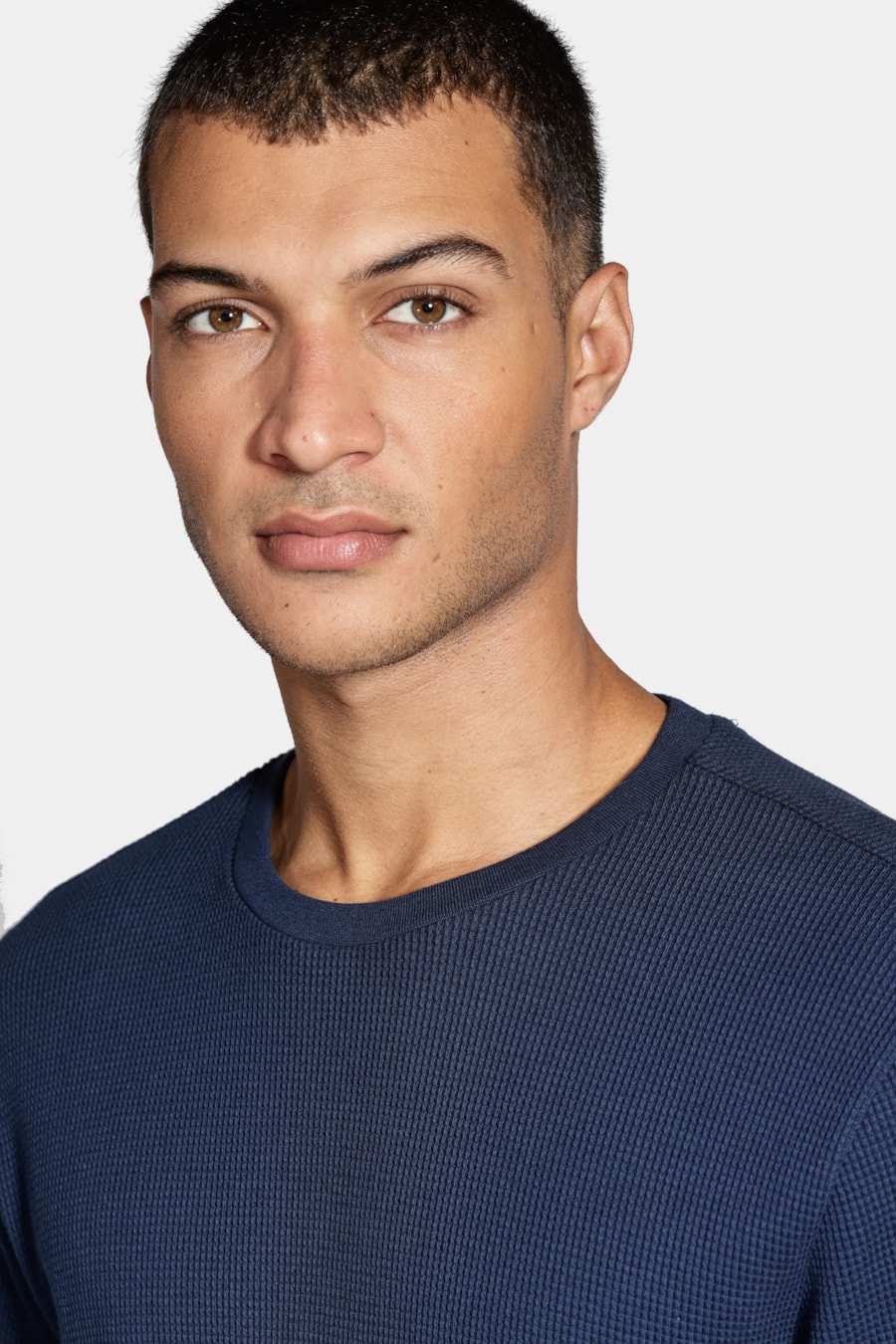 Camiseta Wafle Azul Marinho — foto 3 de 4