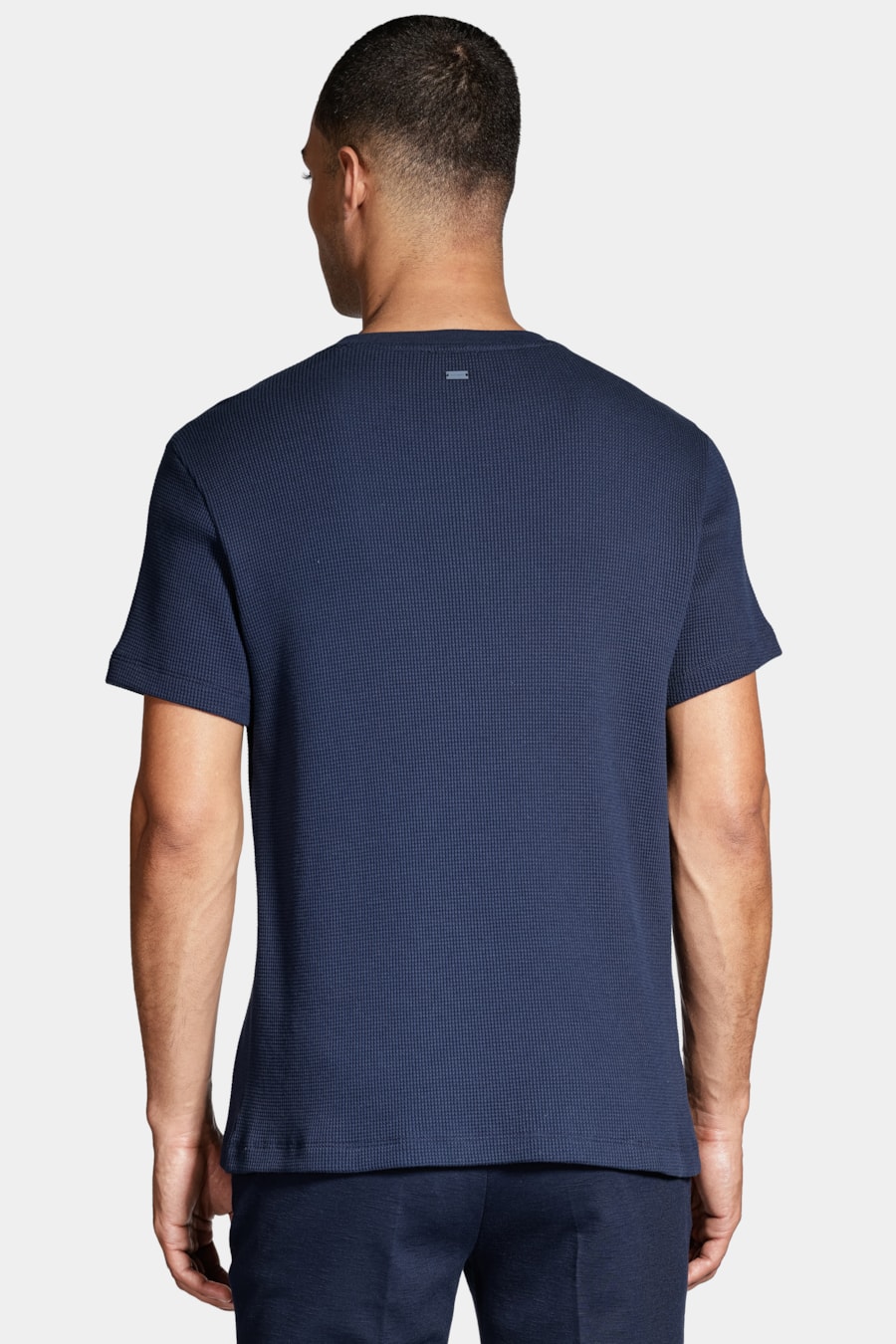 Camiseta Wafle Azul Marinho — foto 4 de 4