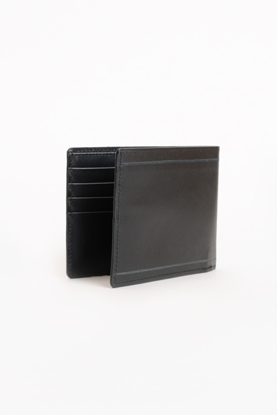 Carteira Couro Horizontal Stripe Preto — foto 2 de 4
