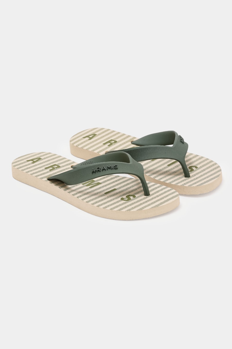 Chinelo Aramis Bar Stripes Verde Militar — foto 1 de 3