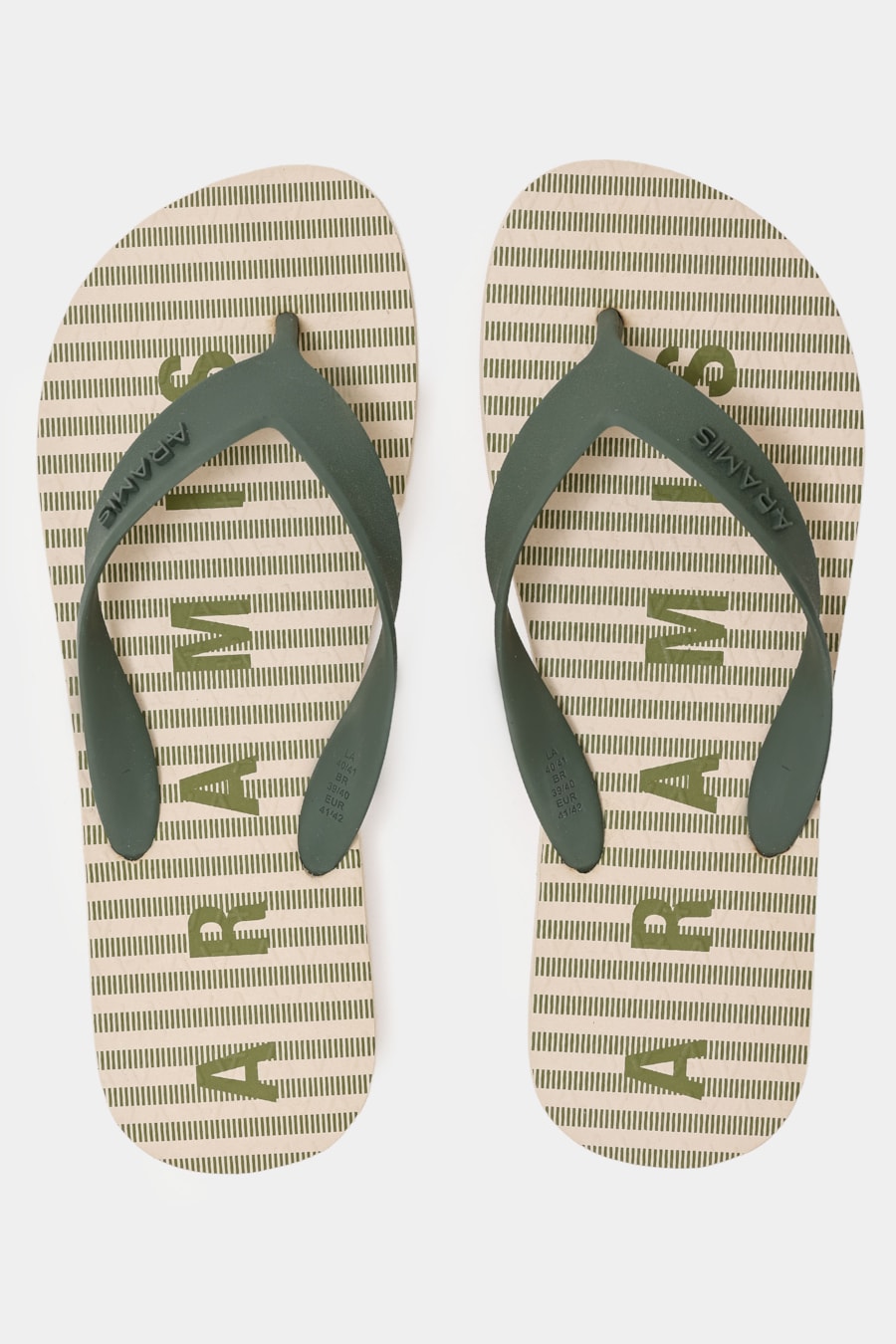 Chinelo Aramis Bar Stripes Verde Militar — foto 2 de 3
