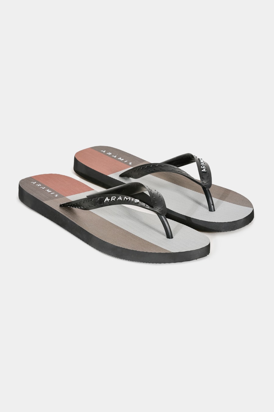 Chinelo Aramis Block Branco e Telha — foto 1 de 3