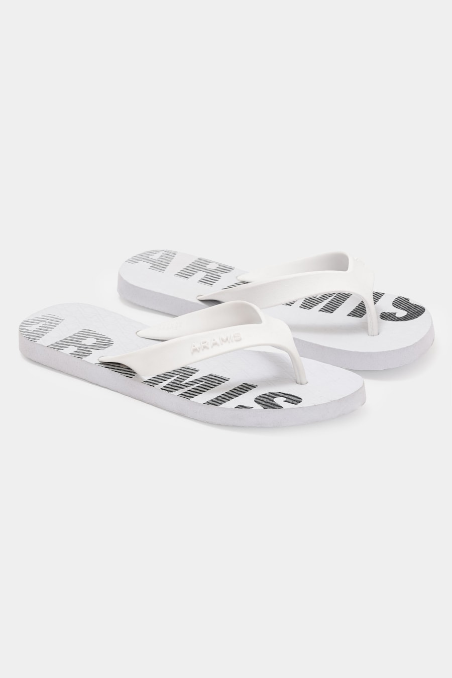 Chinelo Aramis Diagonal Stripes Logo Branco — foto 1 de 3