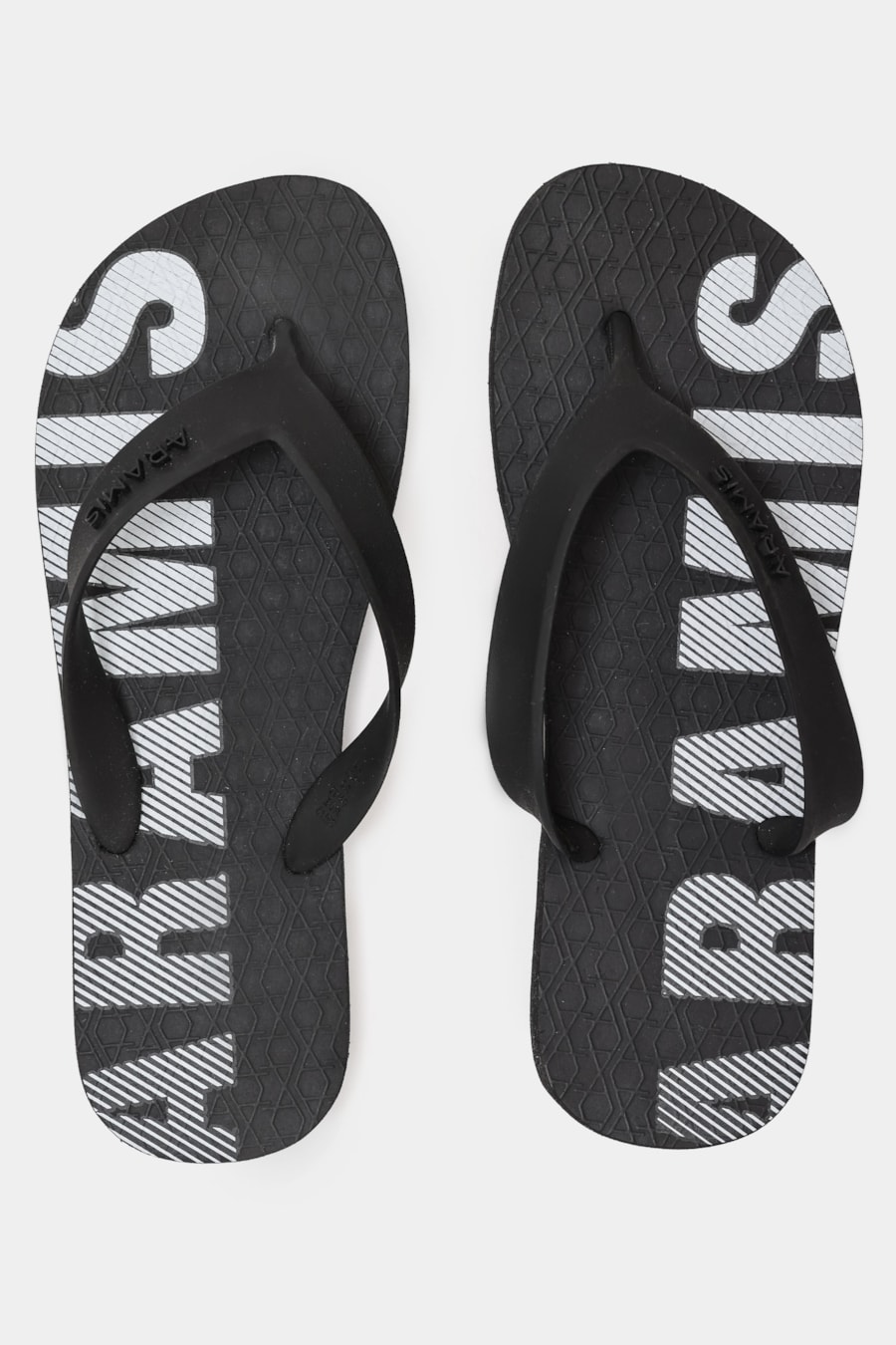 Chinelo Aramis Diagonal Stripes Logo Preto — foto 2 de 3