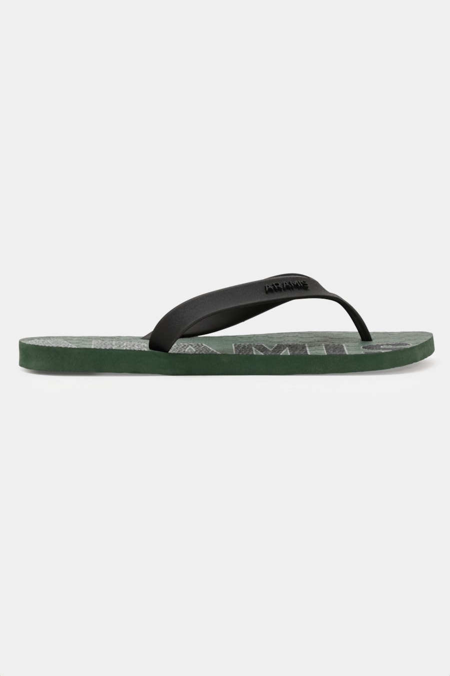 Chinelo Aramis Diagonal Stripes Logo Verde Militar — foto 3 de 3