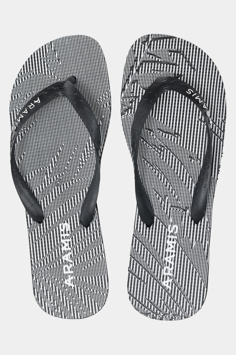 Chinelo Aramis Folhagens Preto