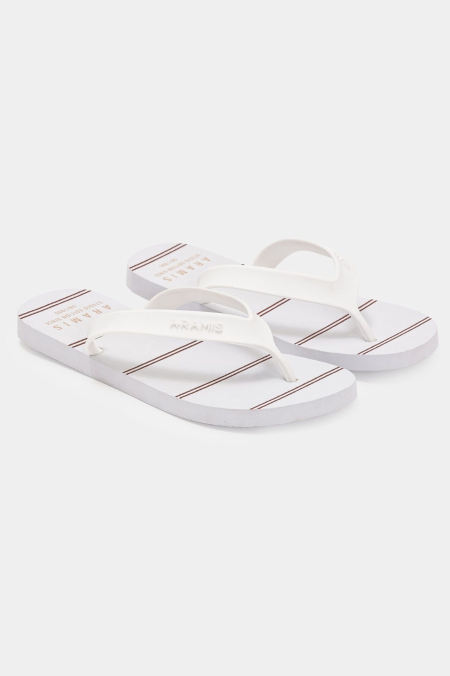 Chinelo Aramis Thin Stripes Branco — foto 1 de 3