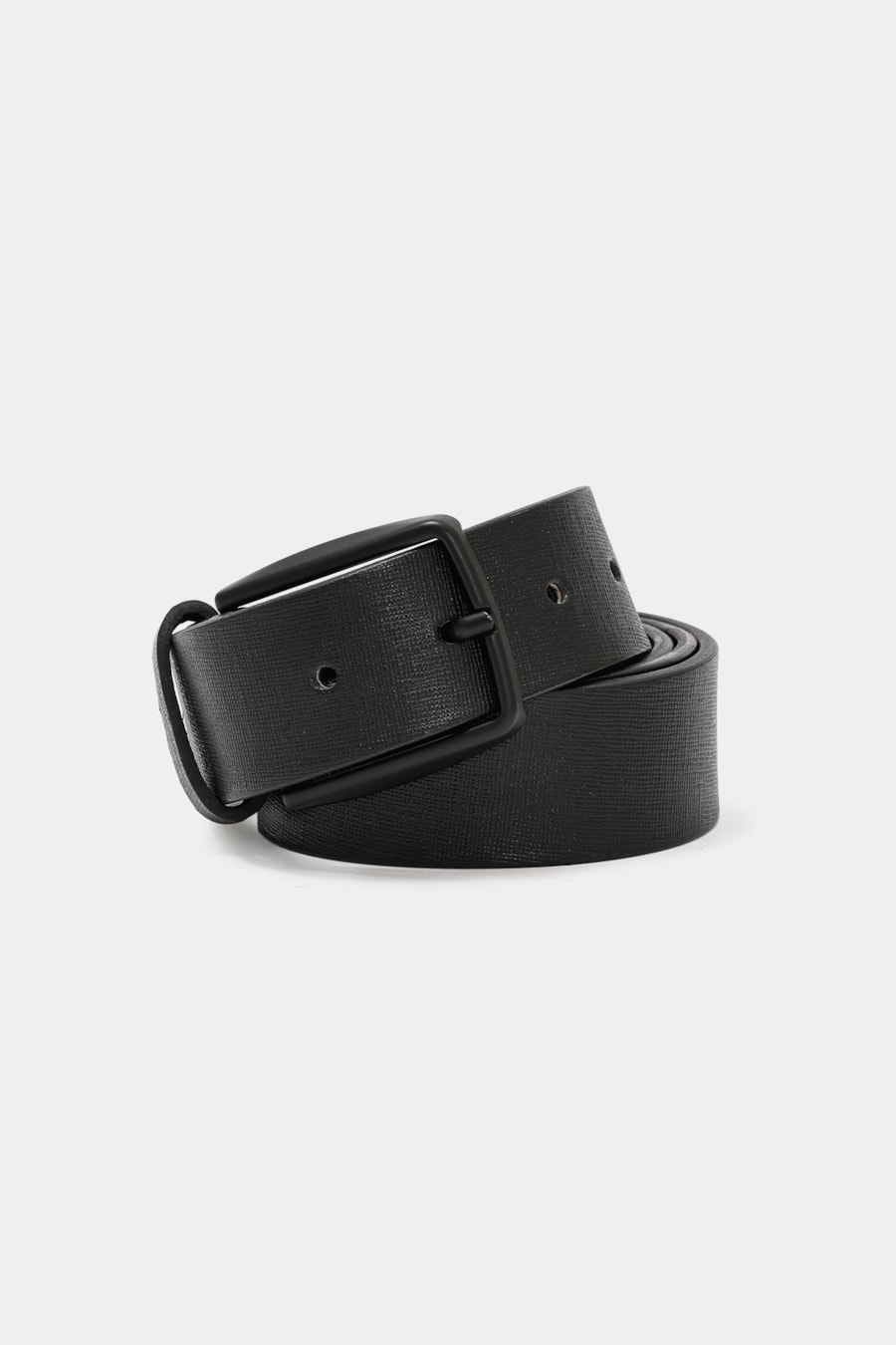 Cinto Básico Couro Saffiano Preto — foto 1 de 3