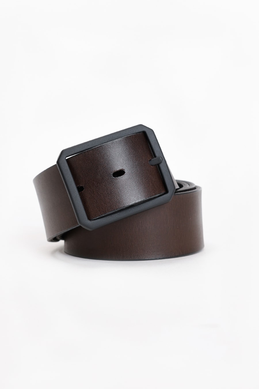 Cinto Couro Duplaface Carbon Preto e Café — foto 3 de 4