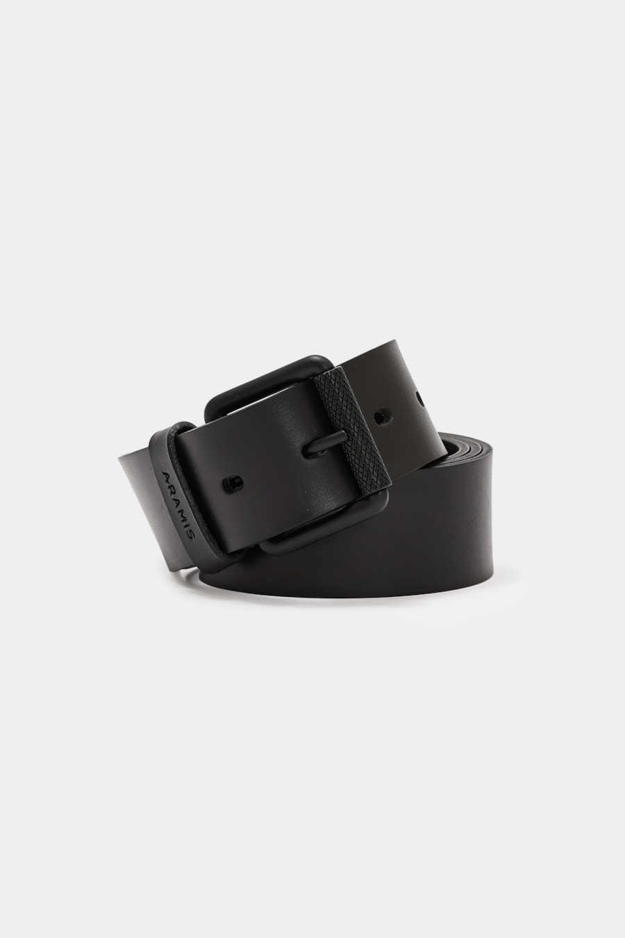 Cinto Couro Fivela Rolo Preto — foto 1 de 2
