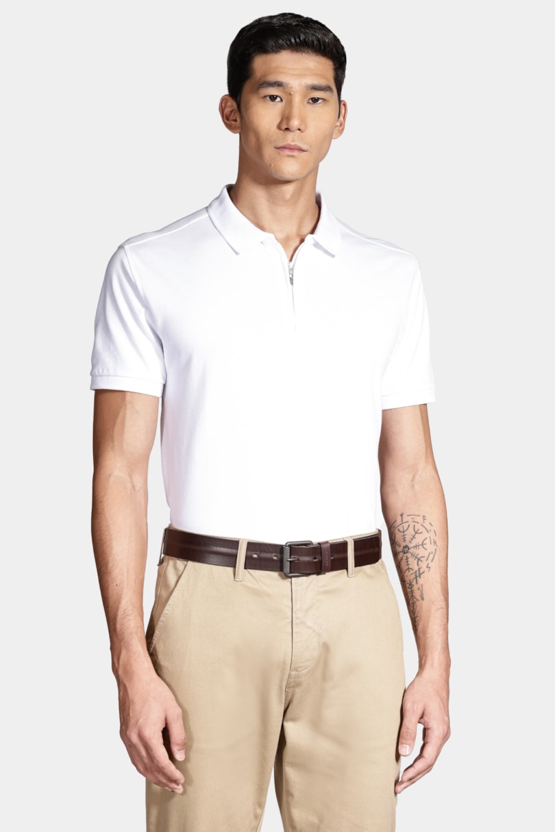 Cinto Couro Pinstripe Relevo (Pa) Marrom