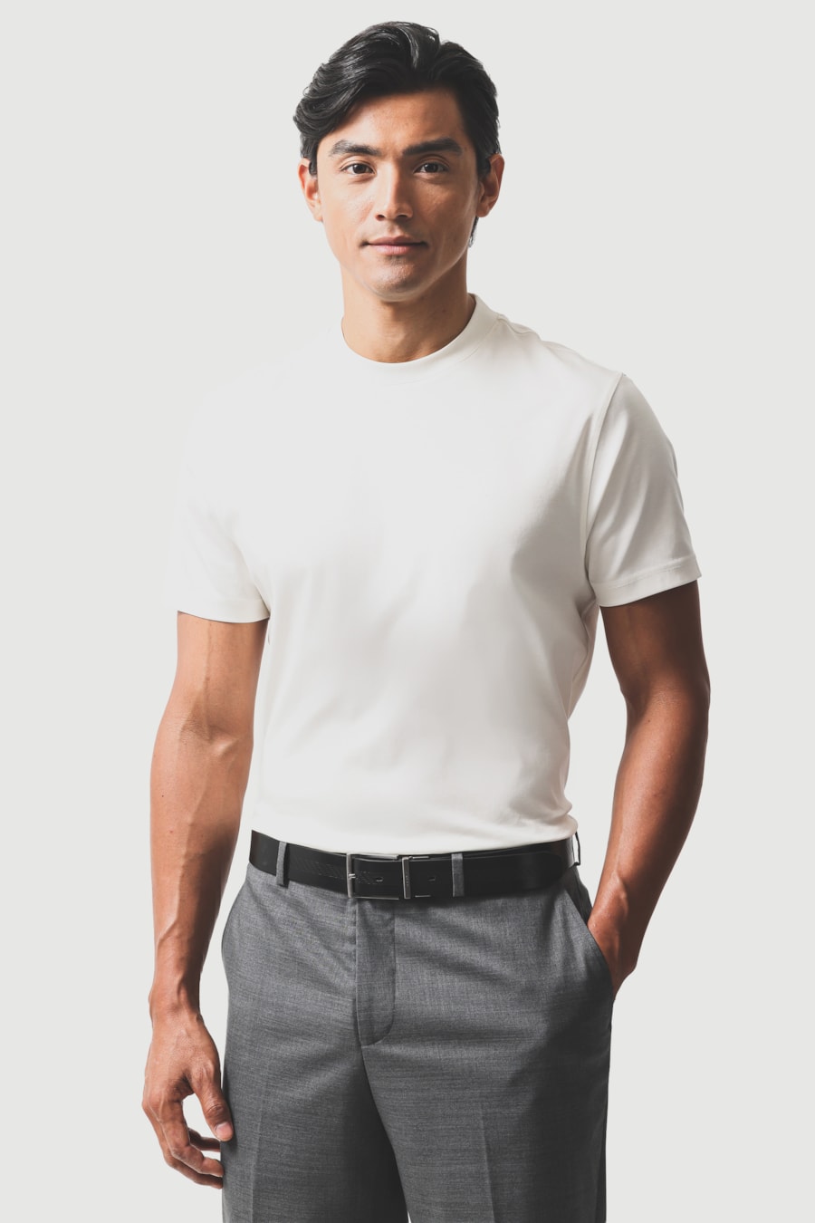Cinto Dupla Face Diamont Strip Preto/Cafe — foto 2 de 6