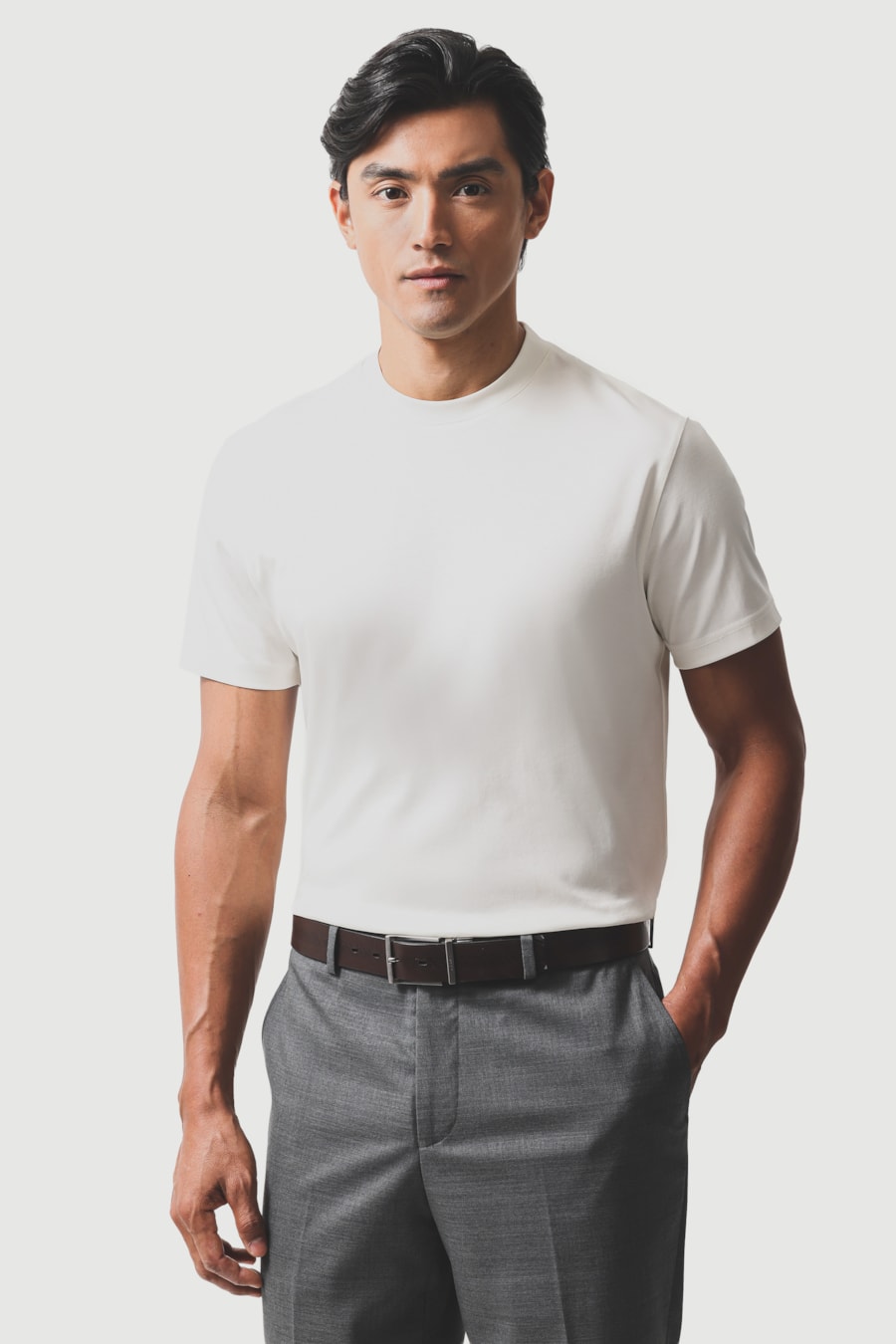 Cinto Dupla Face Diamont Strip Preto/Cafe — foto 5 de 6