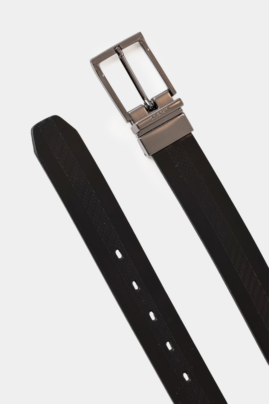 Cinto Dupla Face Diamont Strip Preto/Cafe — foto 3 de 6
