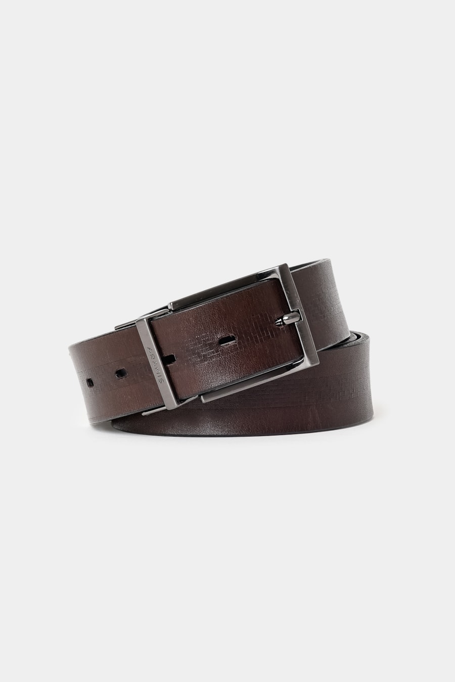 Cinto Dupla Face Diamont Strip Preto/Cafe — foto 4 de 6