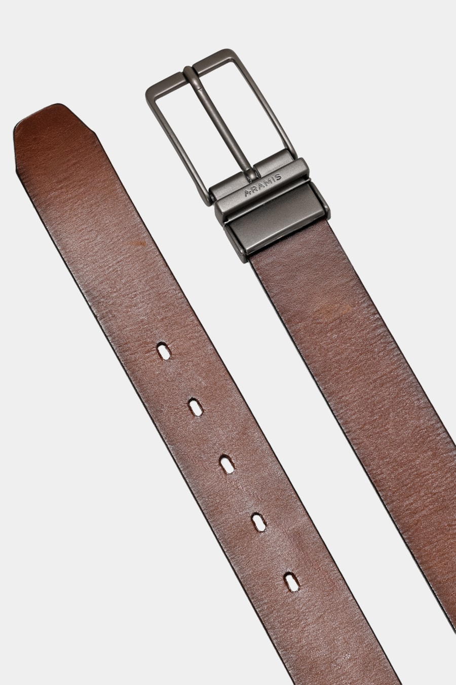 Cinto Dupla Face Mid Stripe Preto C/Caramelo — foto 6 de 6