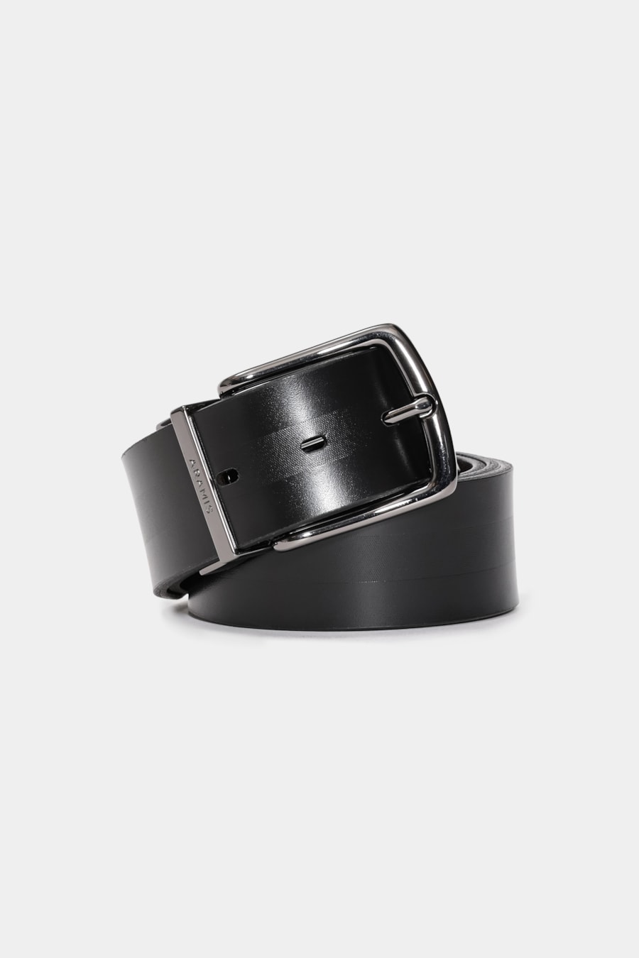 Cinto Dupla Face Pinstripe Preto/Cafe — foto 1 de 6
