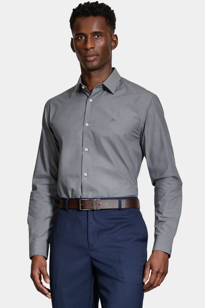 Cinto Dupla Face Saffiano Café Com Preto