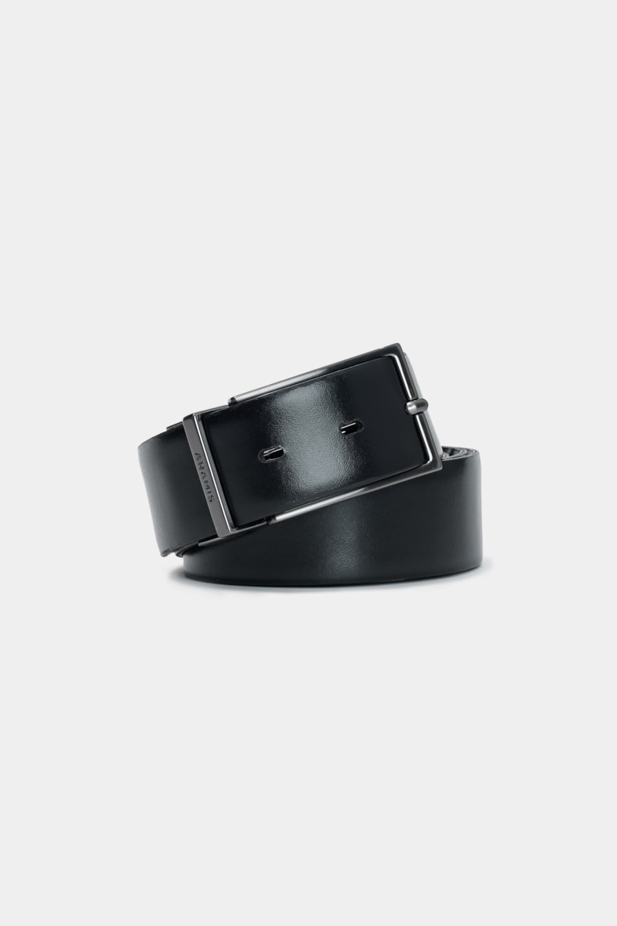 Cinto Dupla Face Saffiano Classique Café Com Preto — foto 4 de 6