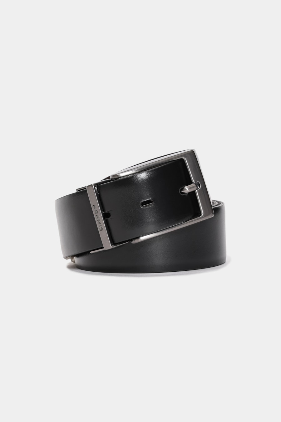 Cinto Dupla Face Saffiano Napa Café Com Preto — foto 4 de 6