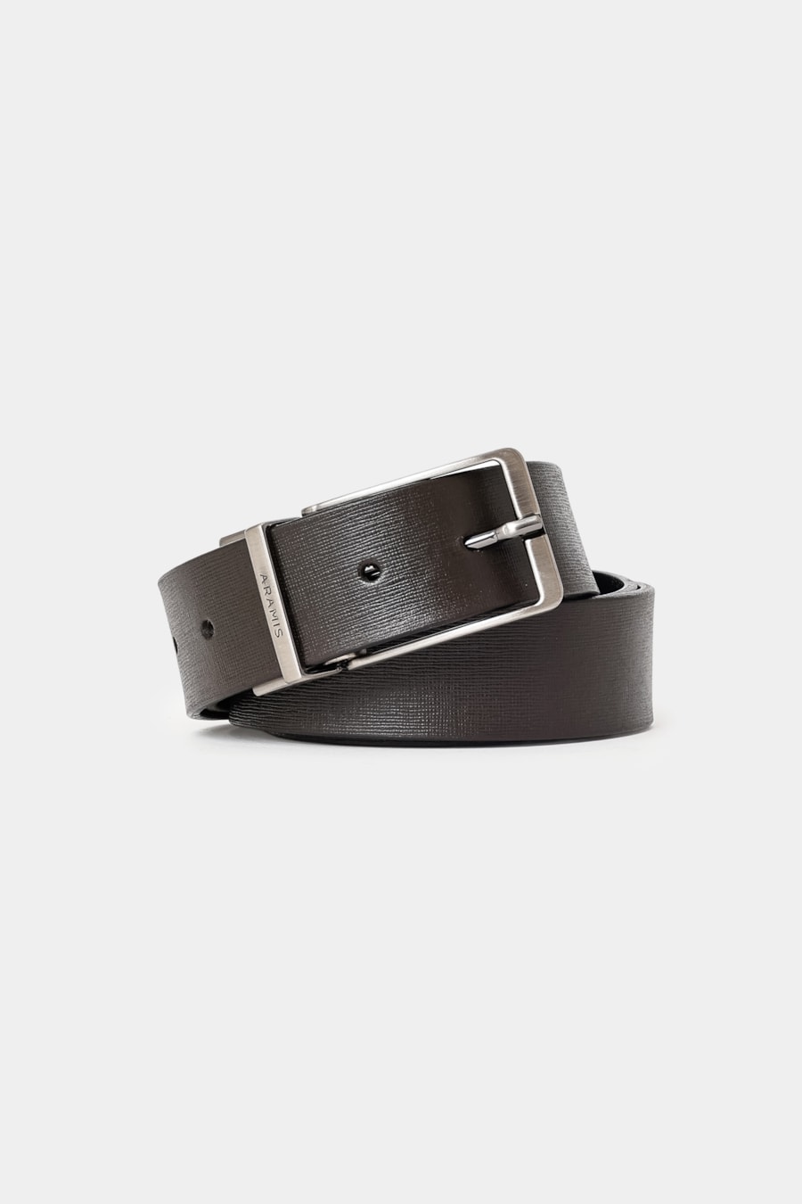 Cinto Dupla Face Saffiano Preto/Cafe — foto 4 de 6