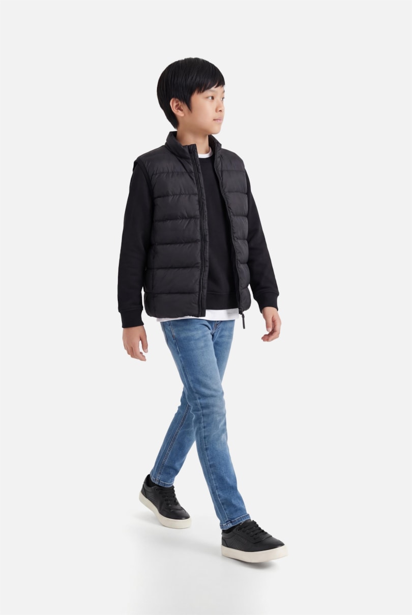 Colete Infantil Puffer Preto