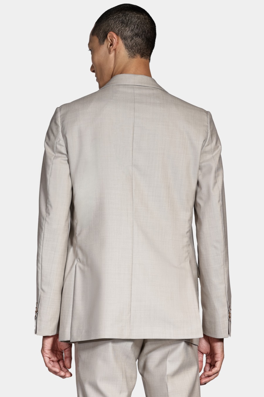 Costume Lã e Seda Super Slim Premium Cáqui — foto 4 de 8