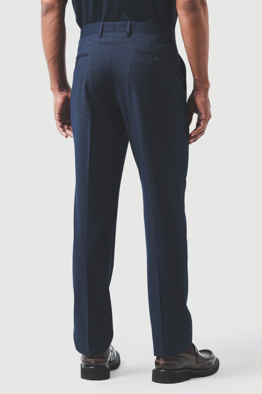 Costume Mini Xadrez Super Slim Marinho — foto 10 de 12