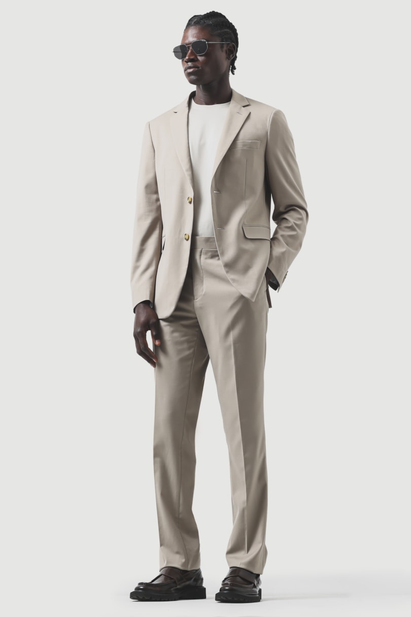 Costume Poliviscose Regular Areia