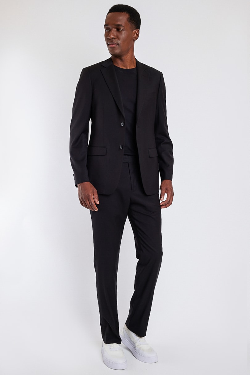 Costume Poliviscose Regular Preto