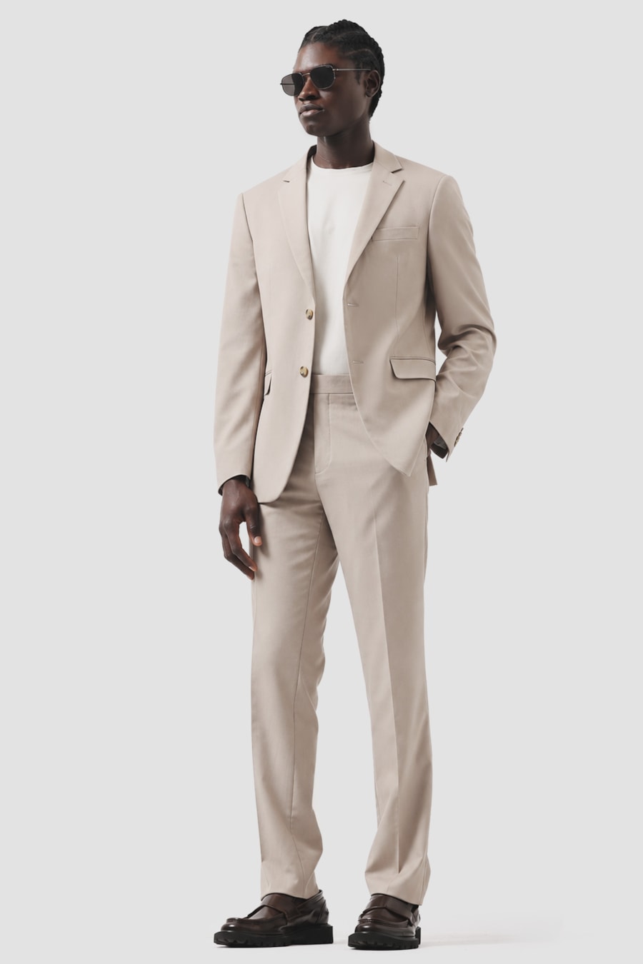 Costume Poliviscose Super Slim Areia — foto 2 de 11